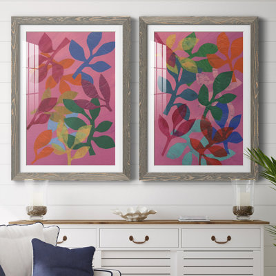 Vivid Stems III " Vivid Stems III " 2 - Pieces Painting Print