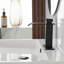 Robinet pour salle de bain à poignée simple à arc simple avec drain et bonde Waterfall