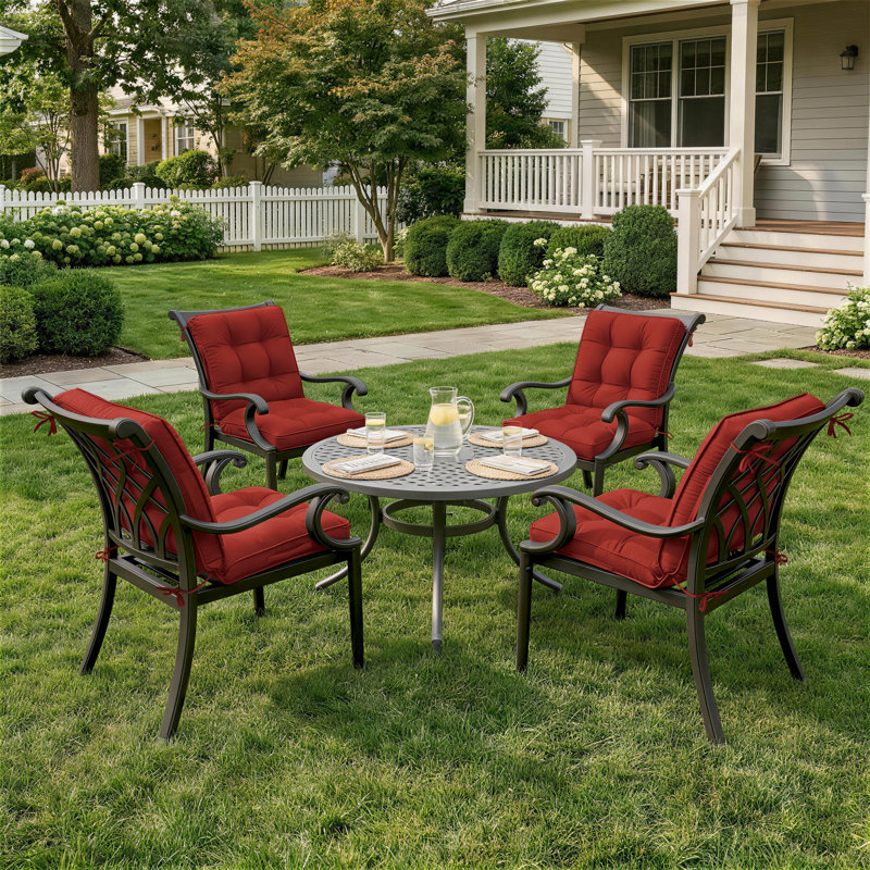 Outdoor/Indoor Seat / Back Cushion, Terra Red, 20" W x 39" D