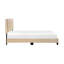 Lit plateforme tapissier en velours brun avec tête de lit ajustable et option-292031538-292031548