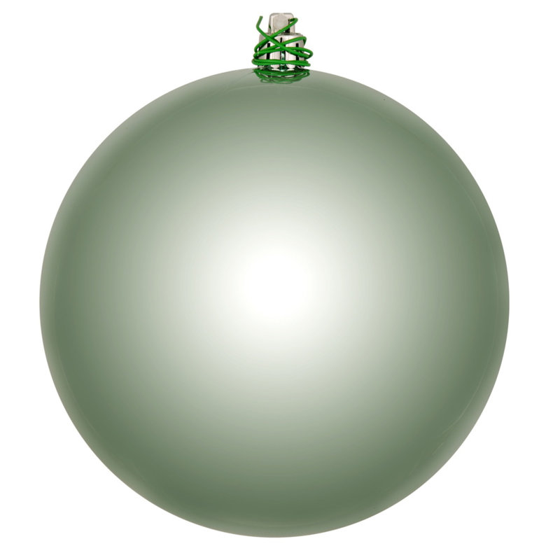 Décoration de boule décorative des Fêtes, H 4 po x l 4 po x P 4 po, Menthe givré