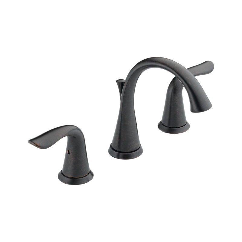 Robinet pour salle de bain Lahara, bronze huilé à 3 trous, robinet de lavabo surdimensionné à 2 poignées pour meuble-lavabo, ensemble de bonde à poussoir en métal, bronze vénitien