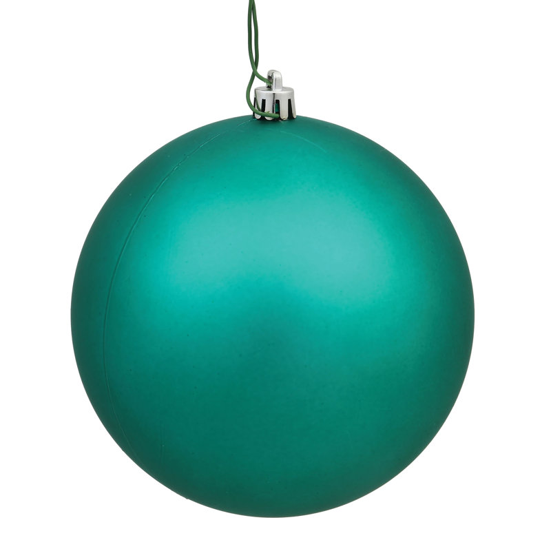 Ornements en boule, H 8 po x l 8 po x P 8 po, Bleu sarcelle mat