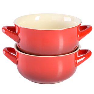 L 850ml/29oz Microwave Soup Bowl with Lid and Handle Food