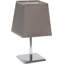  Mini lampe de table 9,65 pouces en chrome avec abat-jour en tissu Empire pour chambre ou bureau-2031329510