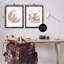 «Pink Sleepy Elephant», ensemble de 2 toiles flottantes encadrées par LSR Design Studio-1344603481-1344603480