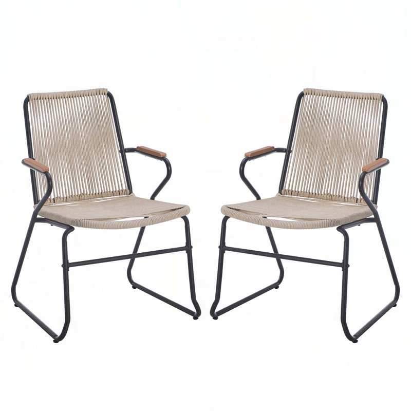 Outdoo Armchair, Light Brown, Light Brown/Black