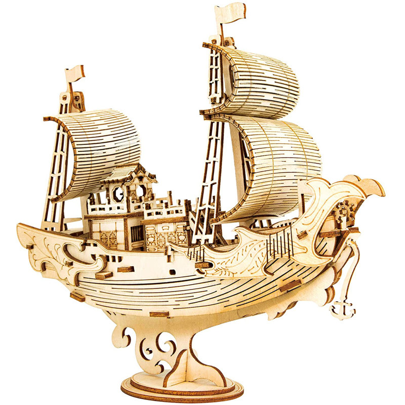 DIY 3D Puzzle - Japanese Diplomatic Ship - 91pcs