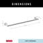 Tetra 24 in. Towel Bar Bath Hardware Accessory-90631168