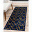 Tapis bleu contemporain Contemporary Glitzy-2107515721