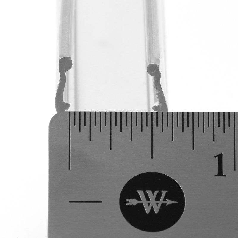 Ampoule de porte de douche en verre 1/2 po Prime-Line, joint latéral vertical, transparent, 78 po, pour porte sans cadre (paquet simple)