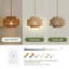 Luminaire suspendu 1 lumière Boho Rattan