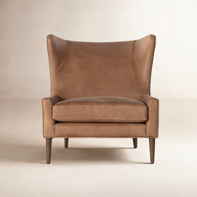 Perth Genuine Leather Wingback Chair