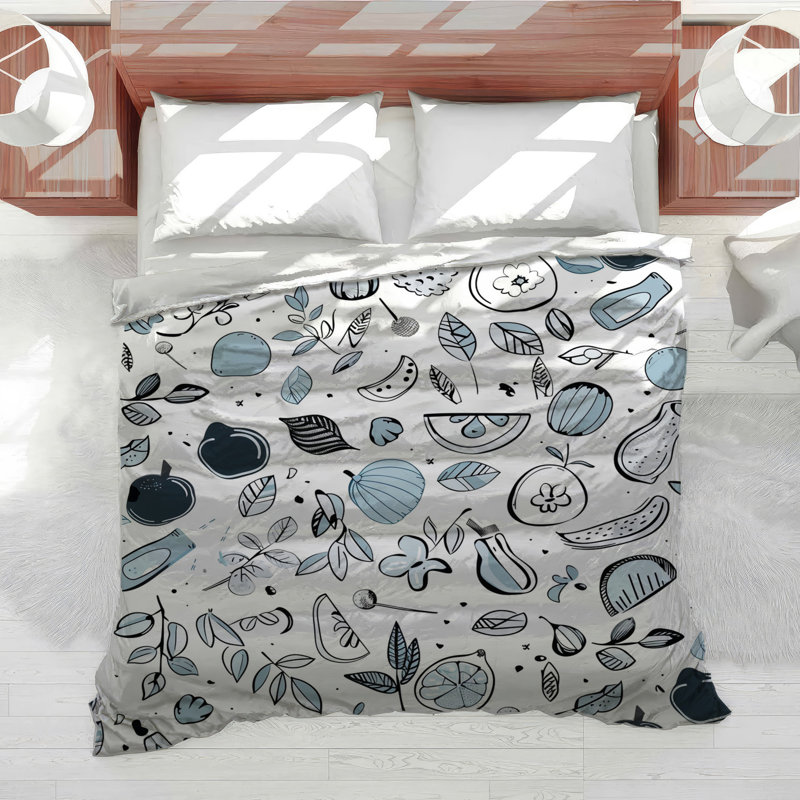 Fruits Bedding Nature Comforter Shabby Chic, Twin Comforter