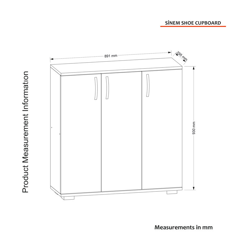Sinem 15 Pair Shoe Storage Cabinet