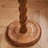 Solid Wood Four-Leaf Clover End Table,Small Pedestal Drink Table, Tall Plant Stand-118690977-118690979
