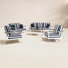 Ensemble de conversation avec coussins Sunbrella pour 7 personnes Townsend