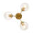 3-light Glass Semi Flush Mount-1288974344
