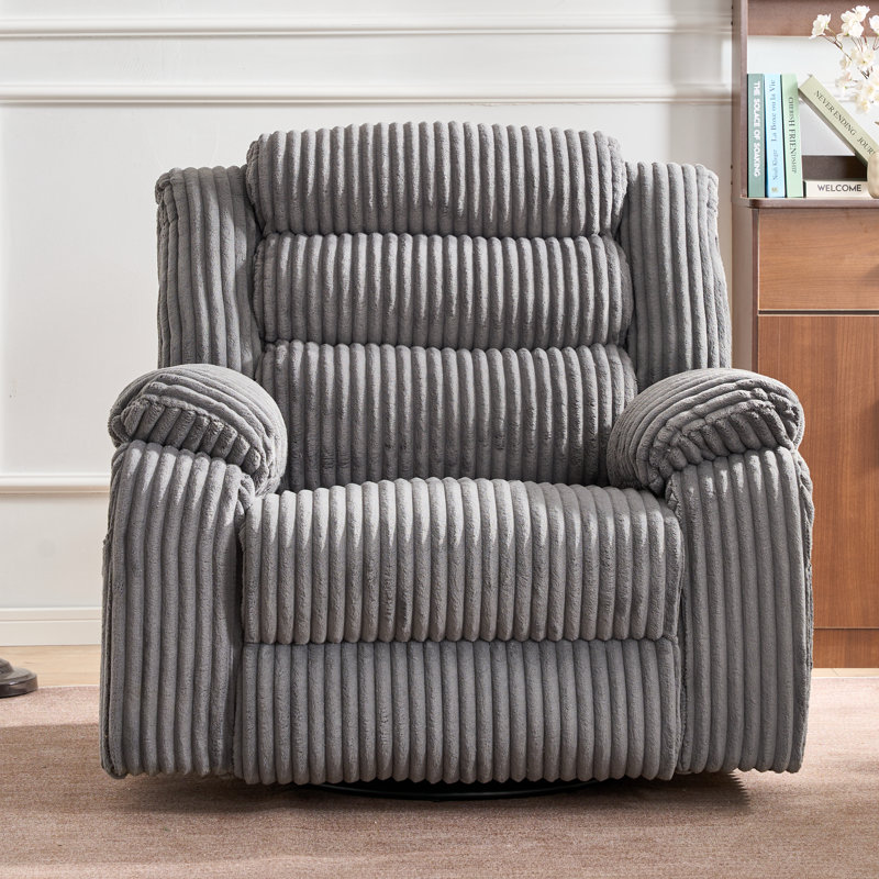 41.8'' Wide Extra Large Power Recliner Chair With Heat & Massage, Gray