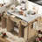 55" Fluted Kitchen Island With Drop Leaf-1453851722