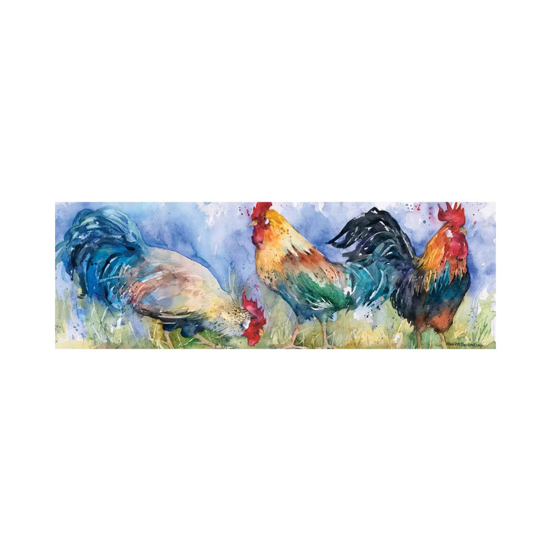 Triple Threat by Annelein Beukenkamp - Wrapped Canvas Panoramic Painting, 30.48 cm H x 91.44 cm W x 1.91 cm D