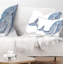 Coussin décoratif grande baleine