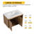 Henriko 30'' Single Bathroom Vanity with Ceramic Top