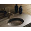 Briolette Glass Circular Vessel Bathroom Sink