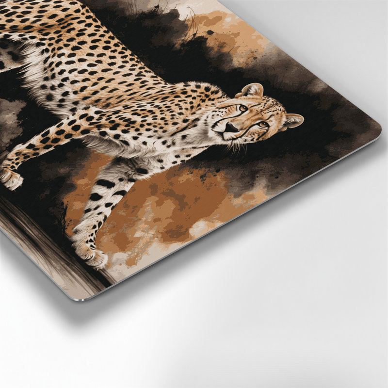 Art mural noir en métal Big Cats, H 20 po x l 30 po