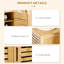 Rustic 3-Door Shoe Cabinet