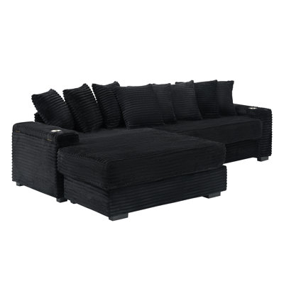 111.4‘Beige Flannelette Sofa