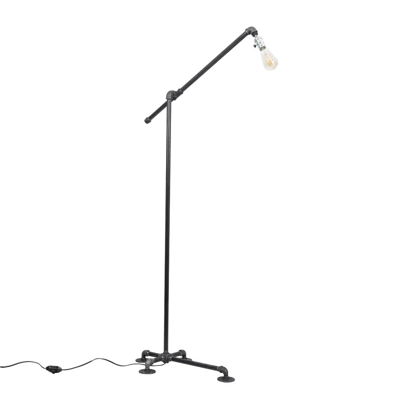 Lampe de plancher télescopique robuste avec tuyau de 14 po X 21,5 po Base