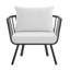 Riverside 4 Piece Outdoor Patio Aluminum Sectional Set with Armchair and Table-1554976150
