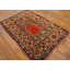 1860s Red Rust Islamic Turkish Anatolian Mujur Prayer Rug 3'7"x5'8" Wool Carpet
