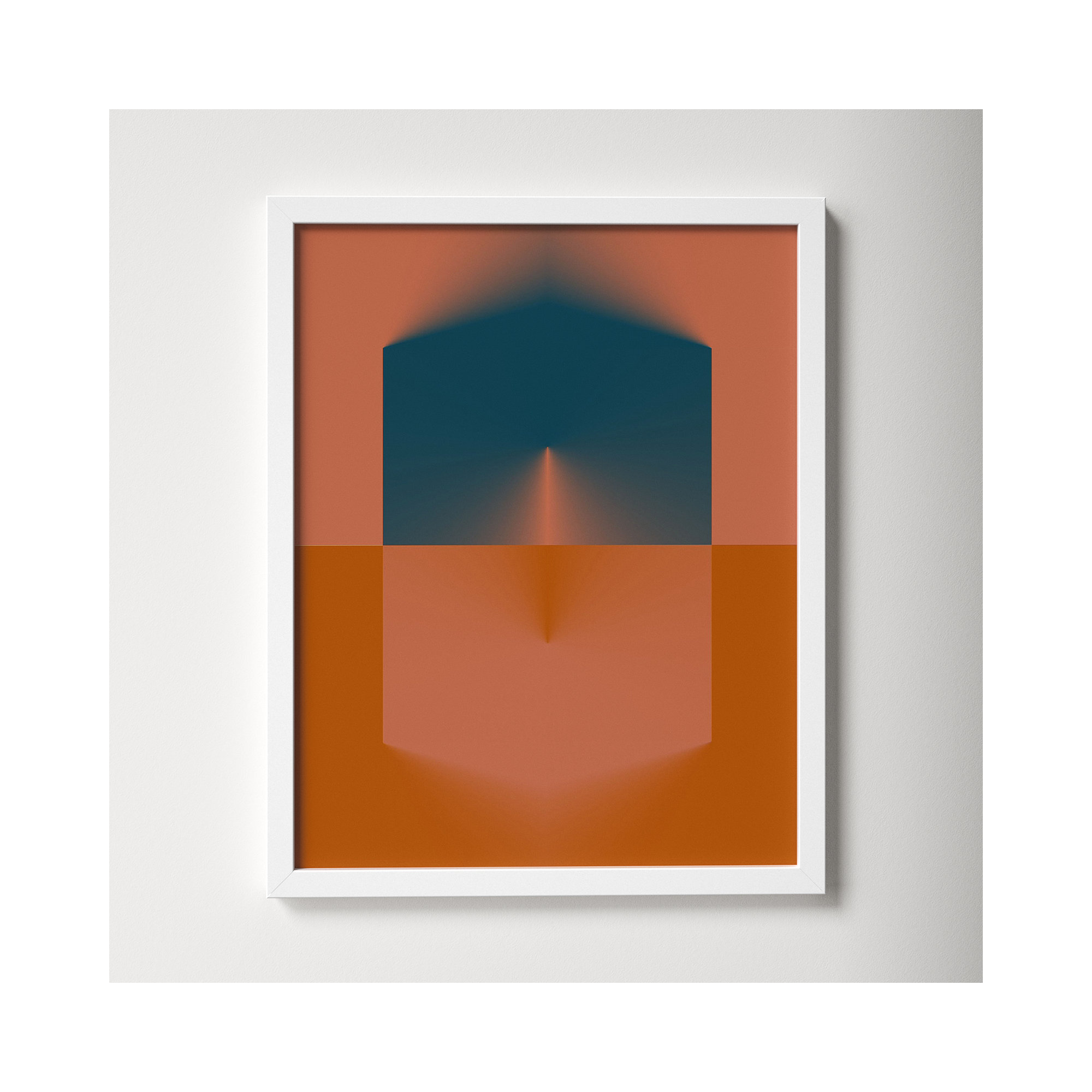 Capsule Collection 1 by Jacques Pilon, White Framed, 25" H x 20" W x 1.25" D
