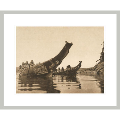 Tenaktak Canoes (The North American Indian v. X. Norwood MA: The Plimpton Press 1915) by Edward Sheriff Curtis -Framed Giclee Print