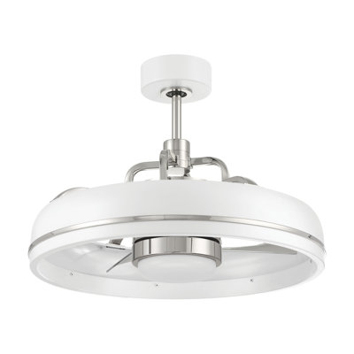 Ventilateur de plafond standard à DEL à 20 pales 20 po avec télécommande et ensemble d'éclairage inclus