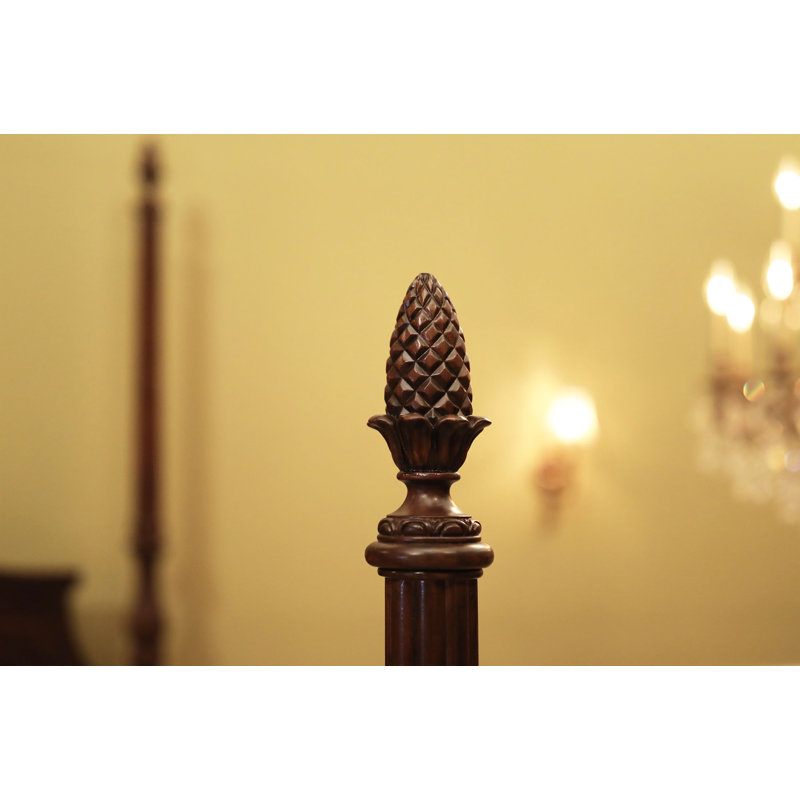 Solid Wood Four Poster Bed, King