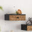 Tablette murale rustique sculptée | Rebords décoratifs de style maison de campagne
