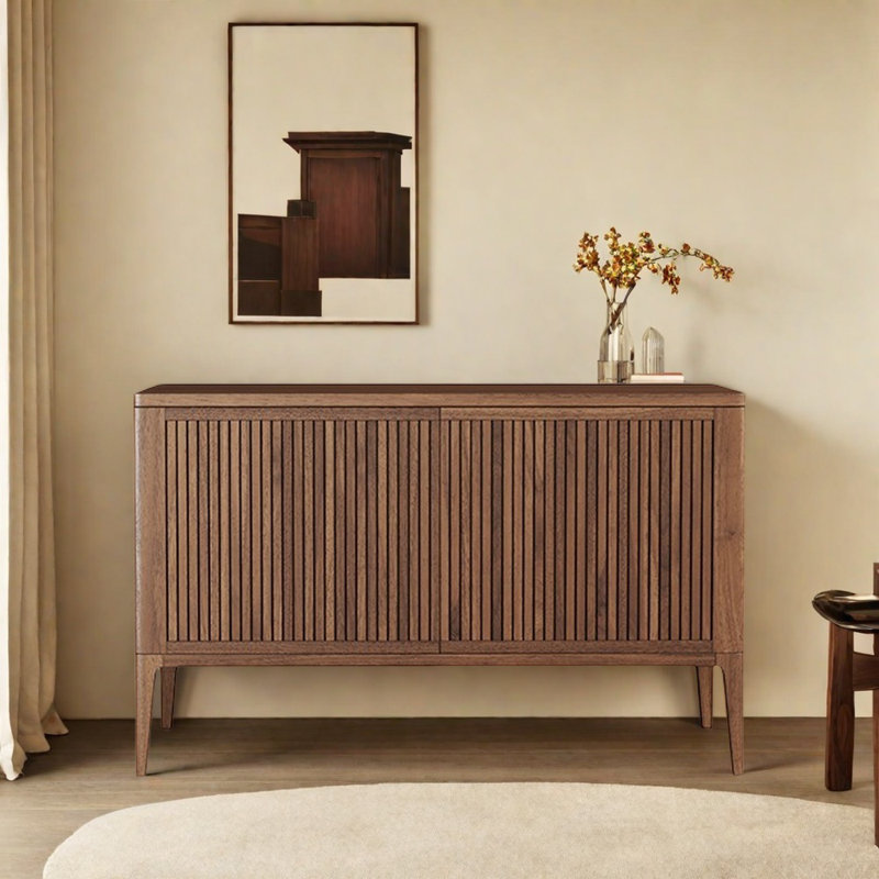 Buffets simples en bois de noyer noir, Noyer