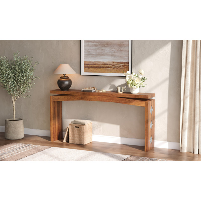 Console en bois, buffet à dossier L 62 po x H 31 po, table d'appoint pour vestibule et entrée