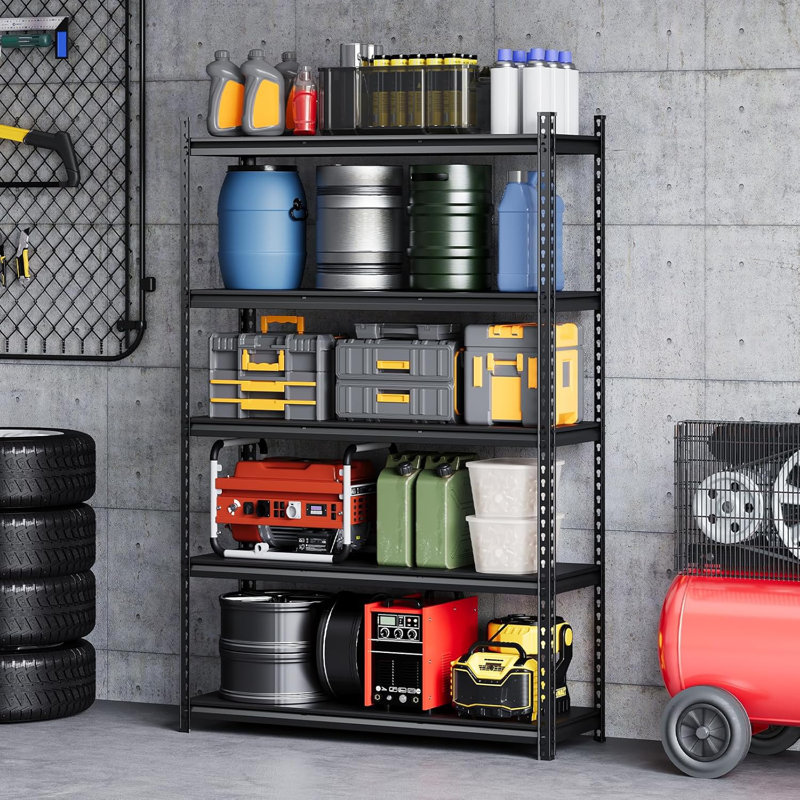 120cm W Steel Height -Adjustable Shelving Unit