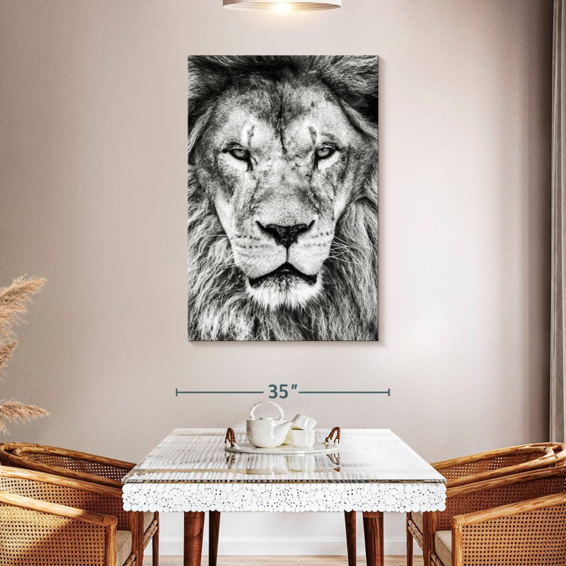 Tête de lion Brampt, H 48 po x l 32 po