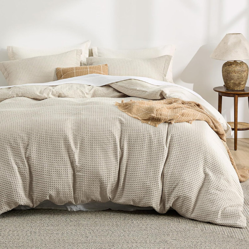 Housse de couette Gaufré, Housse de couette et insert très grand + 2 très 