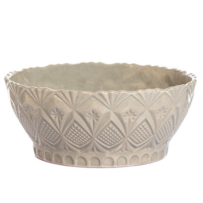 Vintage Inspired Ceramic Ceramic Serving Bowl