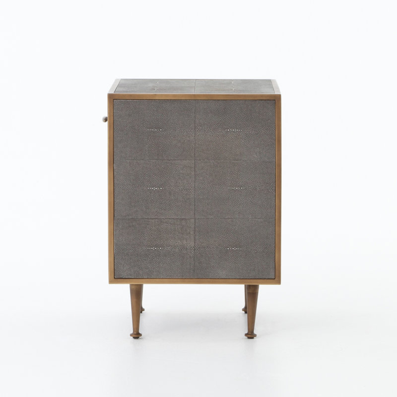 Thalliard Hartstown 1-Drawer Nightstand in Gray