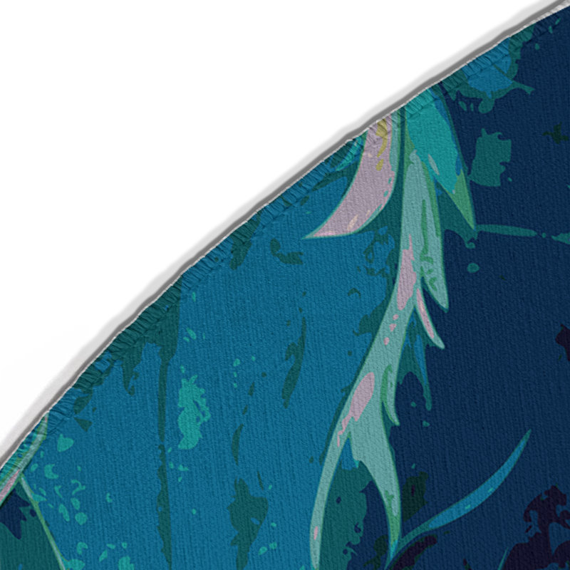 Tapis intérieur et extérieur Twilight Flora, Rond 5 pi