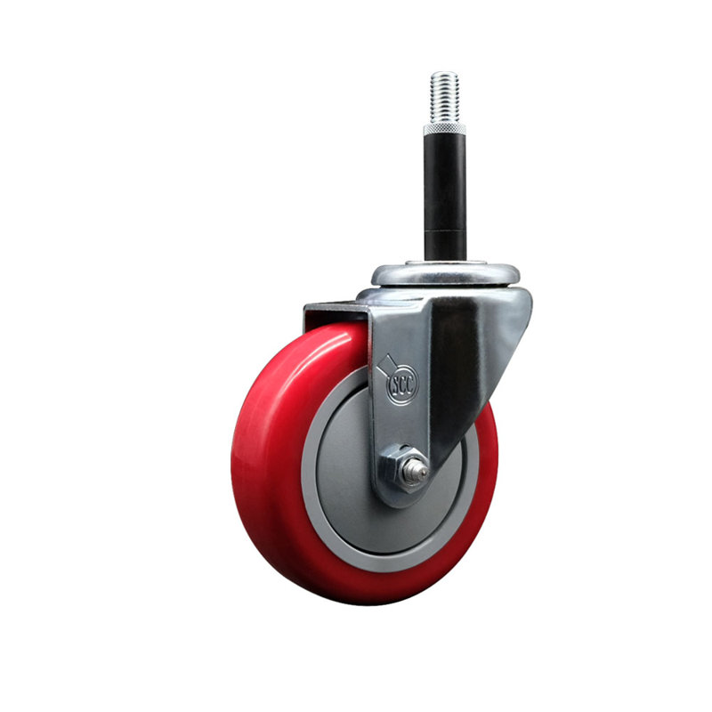 Roulettes extensibles en poly sur roues pivotantes 3/4 po SCC