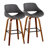 Najrin Fixed-Height Faux Leather Bar & Counter Stool with Bent Wood Legs & Square Footrest (Set of 2)-1587732809-1572220466