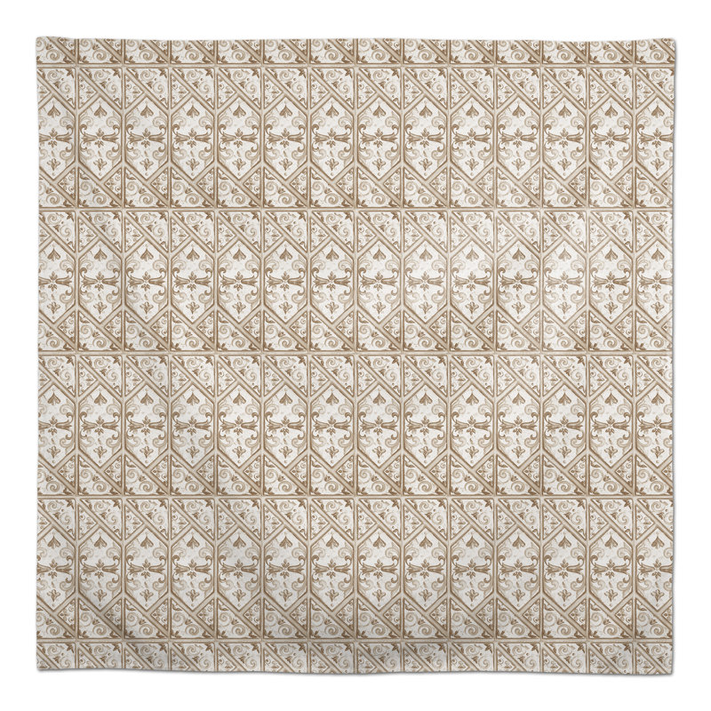 Bavaro Geometric Thanksgiving Polyester Tablecloth, 102" L x 58" W